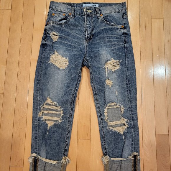 RodisDenim Korean Boyfriend Jeans Size 25 - Picture 1 of 4